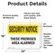 Signmission These Premises Are Alarmed OSHA Security Notice Sign, Vinyl Decal, 24in W x 18in L, 2PK OS-2PACK-SN-D-1824-L-11650 - alternate 6